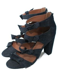 Indigo Road Denim with Bow DetailsHeels Size 11